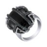 Кольцо из белого золота с бриллиантом и ониксом (Арт.r14367_ko_dl_ox_wg)