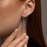 Серьги из серебра с фианитами (Арт.94-120-02068-1)