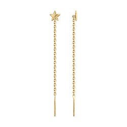 Серьги из золочёного серебра (Арт.93021124)