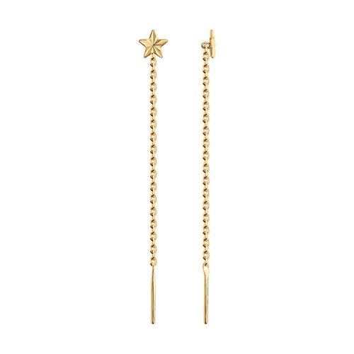 Серьги из золочёного серебра (Арт.93021124)