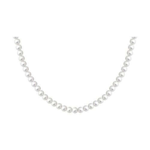 Колье из серебра с синтетическим жемчугом (Арт.94071258)