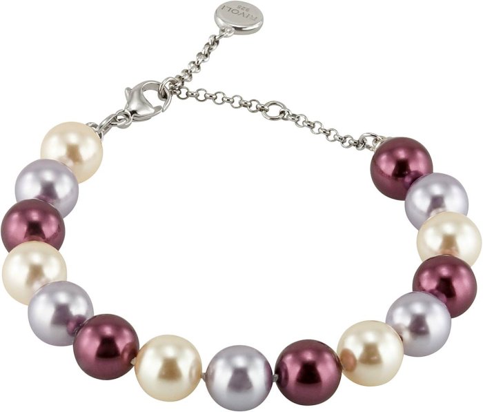 Браслет из серебра с жемчугом (Арт.19b-2-17-18)