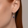 Серьги из серебра с фианитами (Арт.94026489)