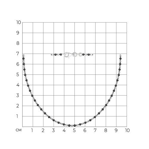 Колье из серебра (Арт.94074449)