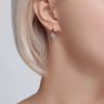 Серьги из комбинированного золота с бриллиантами (Арт.51-220-02040-1)