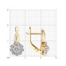 Серьги из комбинированного золота с бриллиантами (Арт.51-220-02040-1)