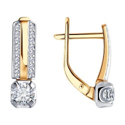 Серьги из золота с бриллиантами (Арт.51-220-02467-1)