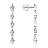 Серьги из белого золота с бриллиантами (Арт.1022280-3)