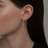 Серьги из белого золота с бриллиантами (Арт.1022280-3)