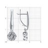 Серьги из белого золота с бриллиантами (Арт.52-221-01315-1)