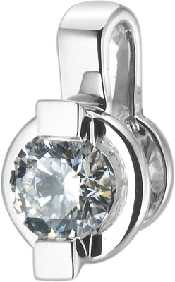 Кулон из белого золота с бриллиантом (Арт.da110gb2)