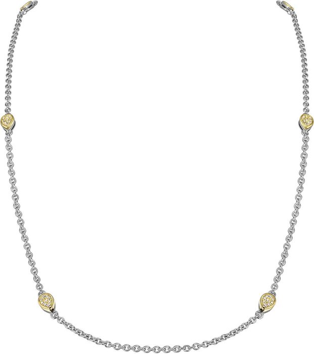 Ожерелье из серебра с куб. цирконием (Арт.fao-1-49-g)