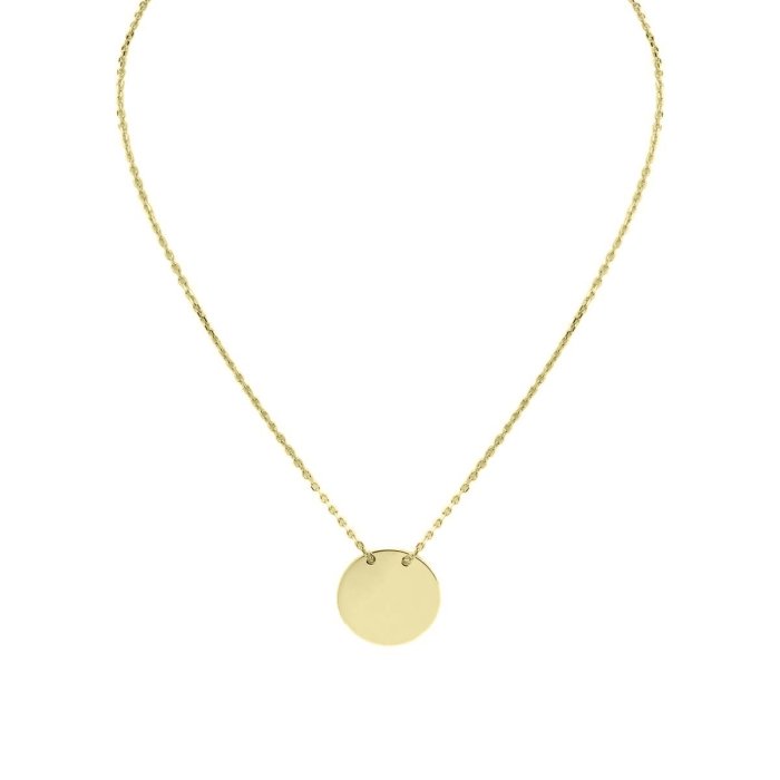 Ожерелье из золота с круглой вставкой «Солнечный Диск» Estet (арт.01Л031968)