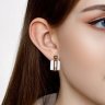 Серьги из золота с бриллиантами и керамическими вставками (Арт.6025100)