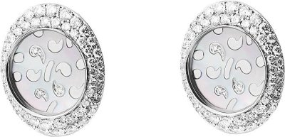 Серьги из белого золота с бриллиантом и жемчугом (Арт.k3lbwg_2633o)