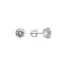 Серьги из серебра с фианитами (Арт.94025266)