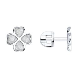 Серьги из серебра с эмалью (Арт.94026074)