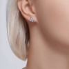 Серьги из серебра с эмалью «Сияющий Клевер» SOKOLOV (арт.94026074)