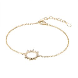 Браслет из серебра с фианитом (Арт.cz-b02871-x-l-x-x-w)