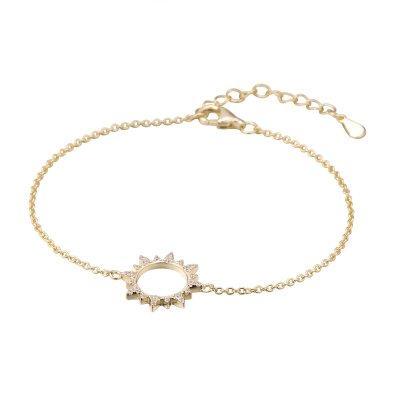 Браслет из серебра с фианитом (Арт.cz-b02871-x-l-x-x-w)