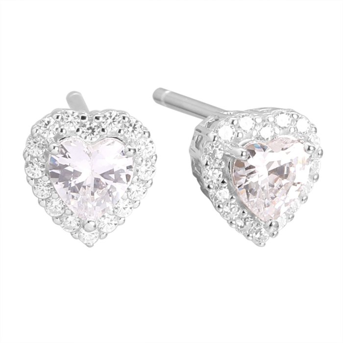 Серьги из серебра с фианитом (Арт.cz-e04732-x-w-w-x-w)