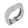 Кольцо из серебра с фианитом (Арт.cz-r03490-x-w-x-x-w)
