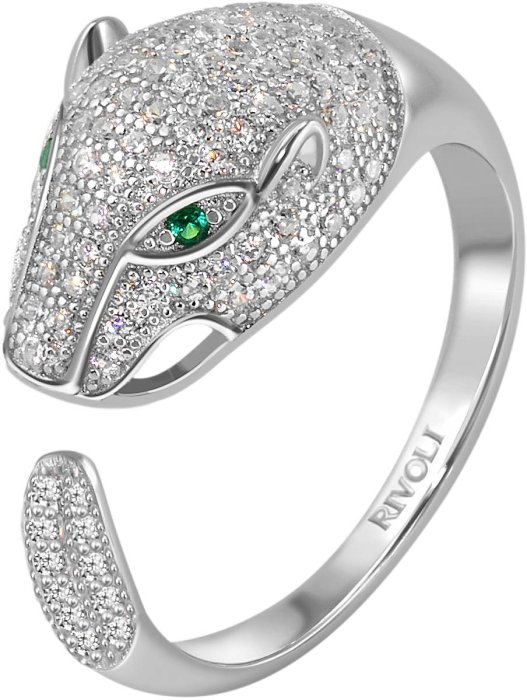 Кольцо из серебра с куб. цирконием (Арт.fpr-1-s)