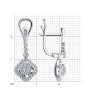Серьги из белого золота с бриллиантами (Арт.1021741-3)