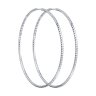 Серьги конго из серебра с алмазной гранью (Арт.94140019)