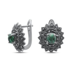 Серьги Серебряные крылья (Арт.22392113_malahitpr_markazit)