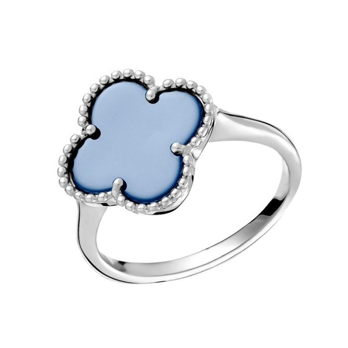 Кольцо из серебра с керамикой (Арт.tc-r00206-vl-w-x-x-x)