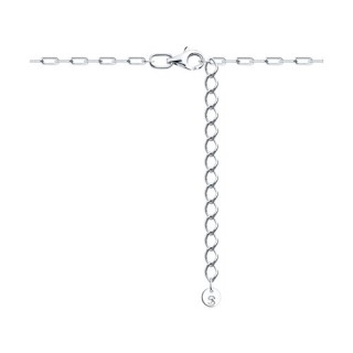 Колье из серебра с фианитом «Геометрия света» Соколов (арт.94-170-00269-1)