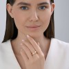 Кольцо из золота с бриллиантами «Узор гармонии» Соколов (арт.1012866)