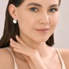 Серьги из серебра с перламутром и фианитами «Лунное Сияние» SOKOLOV (арт.94-320-02314-1)