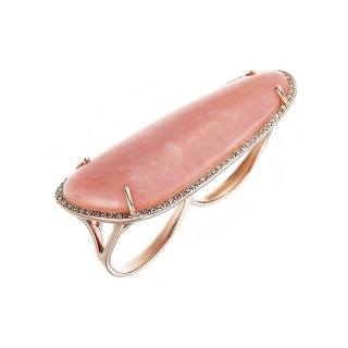 Кольцо с бриллиантами и розовым опалом «Pink Mirage» JvG (арт.HF05125R-R-PO_KO_POP_PINK)