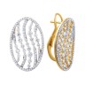 Серьги золотые с бриллиантами «Волны Света» Myjewels (арт.K5727E-0004_SR_YG)
