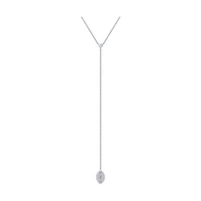 Колье из белого золота с бриллиантами (Арт.1070223-3)