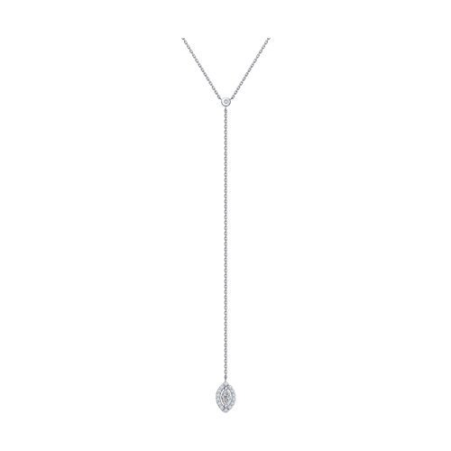 Колье из белого золота с бриллиантами (Арт.1070223-3)