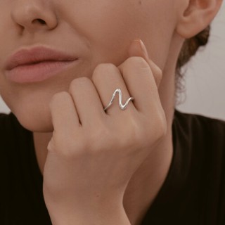 Кольцо серебряное без вставки «Линия Сердца» Соколов (арт.94014197)