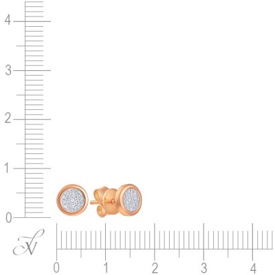 Серьги золото с бриллиантами «Розовый Город» MyJewels (арт.ME36999A-RG_SR_PINK)