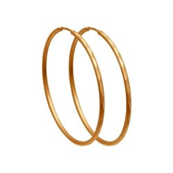 Серьги конго из золота с алмазной гранью (Арт.140006)
