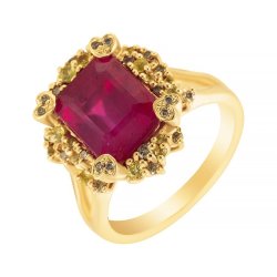 Кольцо из золота с бриллиантом и рубином (Арт.mr83393a-br-ys-aru-yg_ko_dn_ro_ys_yg)