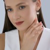 Серьги серебро с фианитами «Розовое Сердце мечты» Соколов (арт.9402)