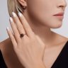 Серьги из золочёного серебра с фианитами (Арт.93-120-01827-2)