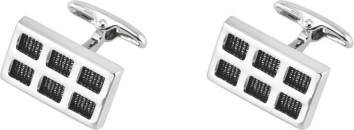 Запонки из ювелирного сплава с смолой (Арт.2-b-1009-20-e)