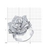 Кольцо из серебра с фианитом «Розовый Вальс» Соколов (арт.94-110-02050-2)