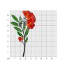Брошь из серебра с фианитами и эмалью (Арт.94049012)