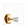 Серьга из золота с фианитом (Арт.51-127-02067-1)