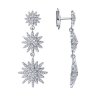 Серьги из белого золота с бриллиантами (Арт.1022283-3)