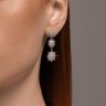 Серьги из белого золота с бриллиантами (Арт.1022283-3)